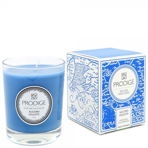 Bougie parfumee accord celeste oriental gourmand